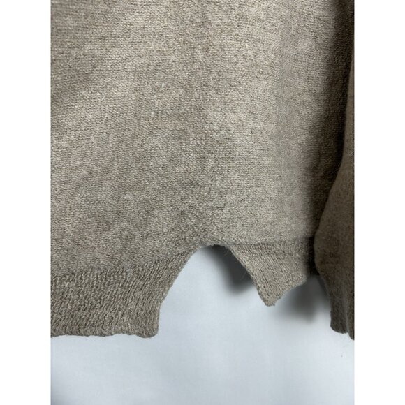 Lauren Manoogian Women’s 100% Baby Alpaca Open Front Cardigan Sweater Beige O/S - Picture 8 of 12